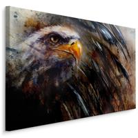 Karo-art Schilderij Arend (print op canvas), 4 maten, bruin, premium print