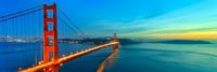 Karo-art Schilderij -Golden Gate Bridge, san Francisco, USA, panorama, premium print print