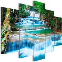 Karo-art Schilderij - Waterval in Kanchanaburi 225x100