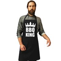 Bellatio Barbecueschort Bbq King Zwart Heren - Barbecue Schort