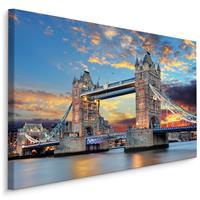 Karo-art Schilderij Tower Bridge Londen, multi-gekleurd, premium print