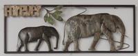 Karo-art Frame 3D art - Olifant forever 28X73cm