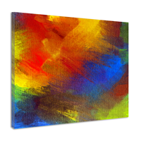 Karo-art Schilderij - Abstracte achtergrond, acryl, premium print op canvas