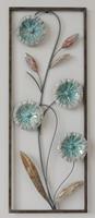 Karo-art Frame 3D Art - Abstracte Bloemen 28X73cm