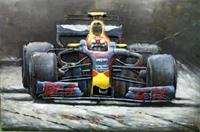 Karo-art Schilderij - Metaalschilderij - Red Bull Racing, Formule 1, F1