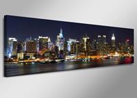 Karo-art Schilderij - New York Stad, multi-gekleurd, 120X40cm, 1luik