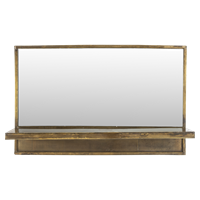 Wants&Needs Furniture Spiegel Shelf Feyza Horizontal Brass 38 x 61 x 16