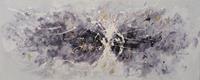 Karo-art Schilderij - Handgeschilderd - Abstract 2 150x60cm