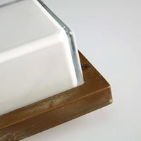 Moretti LUCE LED-Außenwandleuchte Ice Cubic 3403, messing antik