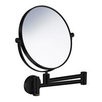 Smedbo Sideline make-up spiegel / scheerspiegel 20cm wandmontage zwart mat FB438