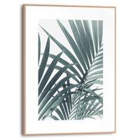 Praxis Schilderij Palmbladeren groen 30x40cm