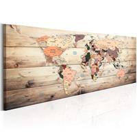 Artgeist World Maps Map of Dreams Leinwandbild 120x40cm