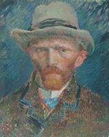 Karo-art Vincent van Gogh - Zelfportret 60x90cm, Rijksmuseum, premium print, print op canvas, oude meester