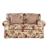 Rubin Möbel Country Style Sofa mit Nosagunterfederung Blumen Muster