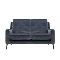 Rubin Möbel Hochwertiges Sofa in Anthrazit Samt Vierfußgestell aus Metall