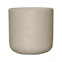Pottery Pots Pot Rough Charlie XXL Grey Washed Fiberclay 44x43 cm grijze ronde bloempot