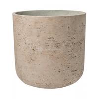 Pottery Pots Pot Rough Charlie XL Grey Washed Fiberclay 32x31 cm grijze ronde bloempot