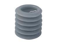 PT` Present Time Pillar candle Layered Circles small blue jeans