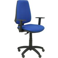 PIQUERAS Y CRESPO Elche CP bali blauer Stuhl mit verstellbaren Armlehnen Parkettrollen
