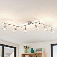 Lindby Giada LED plafondspot, 6-lamps