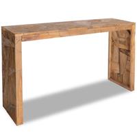 vidaXL Wandtafel 110x35x75 cm massief teakhout