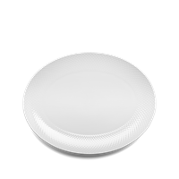 lyngbyporcelæn Lyngby Porcelæn - Rhombe Serving Tray 35 x 26,5 cm - White (201205)