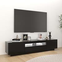 Tv-meubel Met LED-verlichting 180x35x40 Cm Zwart