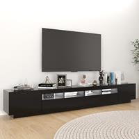 VidaXL TV-Schrank mit LED-Leuchten Schwarz 260x35x40 cm 