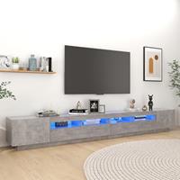 VidaXL TV-Schrank mit LED-Leuchten Betongrau 300x35x40 cm 