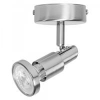 LEDVANCE SPOT GU10 LED Wand- und Deckenleuchte Warmweiß 14,6 cm Aluminium Silber