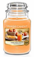 Yankee Candle Geurkaars Large Farm Fresh Peach - 17 Cm / ø 11 Cm