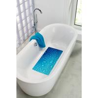 PANA Tim Antirtuschmatten • Badewannenmatte mit Saugnäpfen • 36 x 77 cm • digital Druck • Design: Wassertropfen
