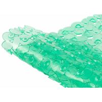 PANA Tom Antirtuschmatten • Badewannenmatte mit Saugnäpfen • 39 x 88 cm • Smaragdgrün • Steindesign