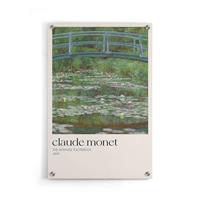 Walljar | Plexiglas schilderij Claude Monet The Japanese Footbridge