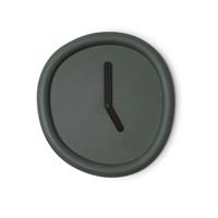 Werkwaardig Round Clock wandklok-Deepgreen