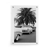 Walljar | Plexiglas schilderij Classic Car Under A Palm Tree