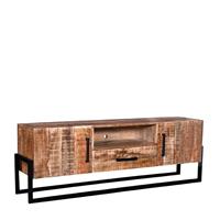 Möbel Exclusive TV Lowboard aus Mangobaum Massivholz Industry und Loft Stil