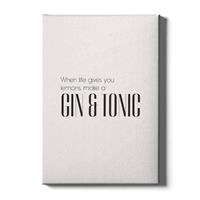 Walljar | Canvas schilderij Gin And Tonic