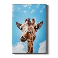 Walljar | Canvas schilderij Crazy Giraffe