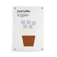 Walljar | Plexiglas schilderij Iced Coffee