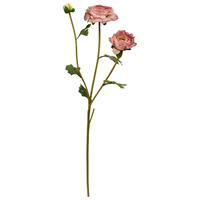 Kunst Ranonkeltak 60 cm roze