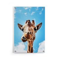 Walljar | Plexiglas schilderij Crazy Giraffe