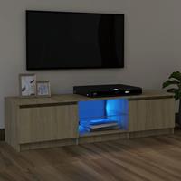 VidaXL TV-Schrank mit LED-Leuchten Sonoma-Eiche 120x30x35,5 cm 