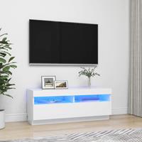 VidaXL TV-Schrank mit LED-Leuchten Weiß 100x35x40 cm 