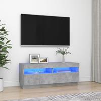 VidaXL TV-Schrank mit LED-Leuchten Betongrau 100x35x40 cm 