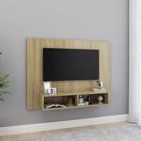 VidaXL TV-Wandschrank Sonoma-Eiche 120x23,5x90 cm Spanplatte 