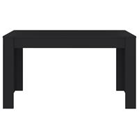 Eettafel 140x74,5x76 cm spaanplaat zwart