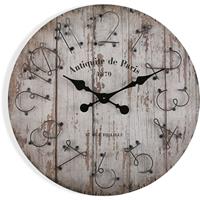 VERSA Coffs Dekorative Wanduhr für die Küche, das Wohnzimmer, 60x5x60cm - Grau