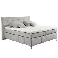 meinBett Boxspringbett 180x200 cm Chester ¦ grau  - Höffner