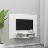 VidaXL TV-Wandschrank Weiß 135x23,5x90 cm Spanplatte 